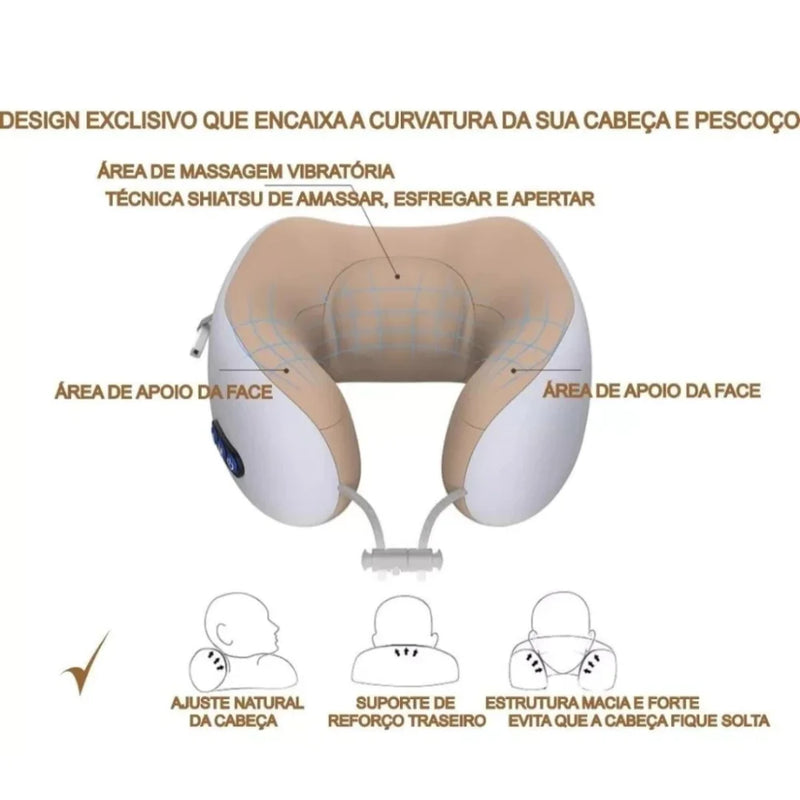 Super Massageador De Pescoço Inteligentes De Compressão