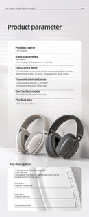 SmailWolf-L80 Bluetooth wireless three-mode headphones headset lightweight headset 2.4G gaming headsets sports bass